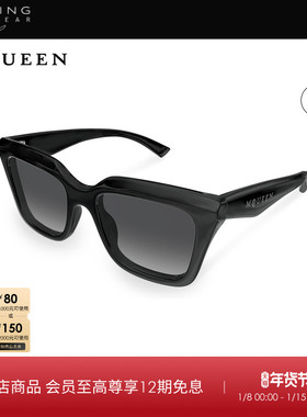 开云眼镜 McQueen男女同款时尚潮流方框防晒太阳镜墨镜AM0473SA