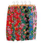 东北大花布纯棉长裤 灯笼裤 炸街嘻哈休闲裤 春夏薄款 二人转演出服装