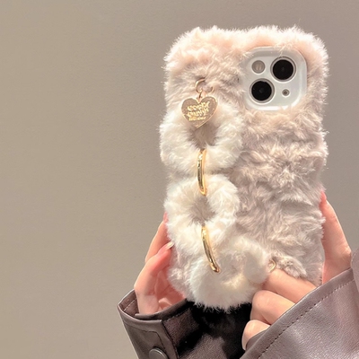 毛绒腕带任意多型号手机壳保护套