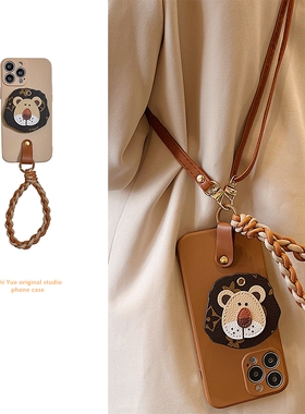 狮子支架华为荣耀magic5/4pro手机壳Magic3编织手提play7T/6T/5TPRO斜挎4TPRO挂绳3E可调节note10/8适用背带