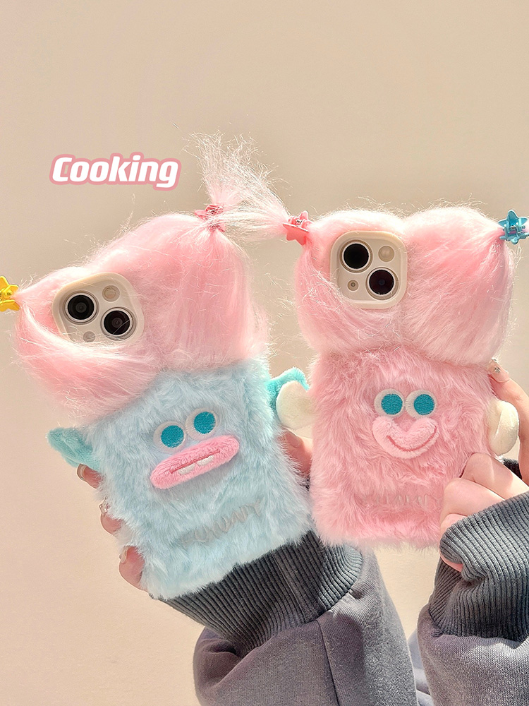 新款毛绒vivox100/x90s手机壳x80