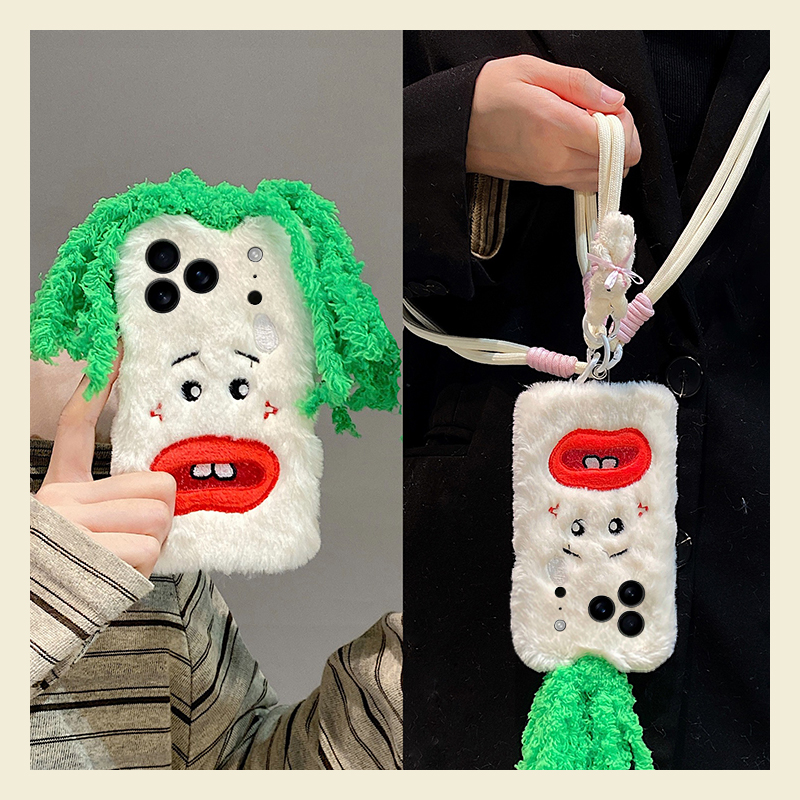 秋冬毛绒适用oppok12pro手机壳k12plus斜挎K11Pro挂绳k10/K9S秋冬k7x立体k5/k3女K10活力版新款K9PRO保护套K1