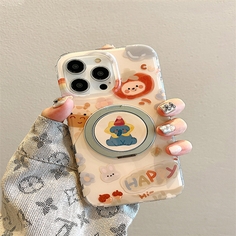 蓝色大象磁吸支架OPPOA3手机壳A2pro趣味卡通A5可爱新款A97网红A3X女