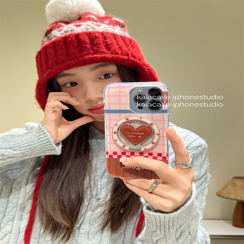 粉棕格纹爱心荣耀X70手机壳新款X70Pro新款女全包防摔保护套x60pro时尚个性,3C数码配件,手机保护套/壳,淘宝优惠券,粉丝福利购,淘宝优惠卷