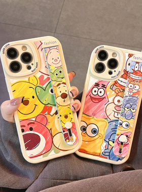 适用oppofindx7/x6/x5腕带手机壳FindX3/X2保护套k11x/k10情侣k9s/K7x/K5硅胶K3全包findx6PRO套新款支架男女