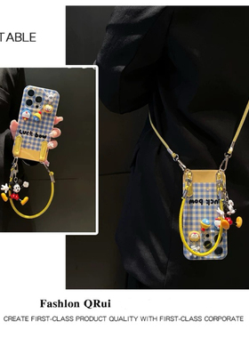 立体叮当猫手提绳适用vivox200s手机壳x20promini斜挎x100s挂脖x90pro挂绳x80/x70pro+背带x60/x50女x30/x27