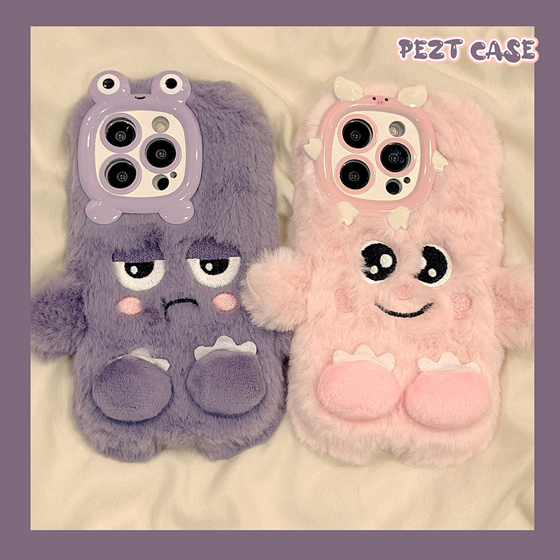oppo任意型号手机壳毛绒卡通可爱