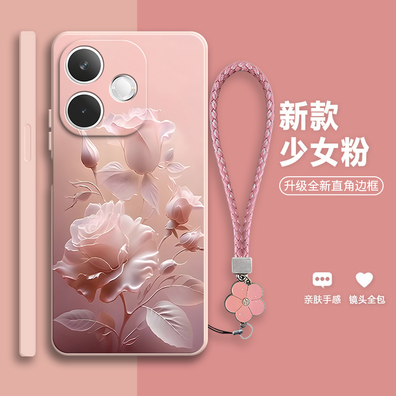 沙龙玫瑰适用oppok13x手机壳PKV110硅胶K13X5G全包5G防摔保护opp0pp0ppok套opk男oppk女opopk新款oppopkv外壳