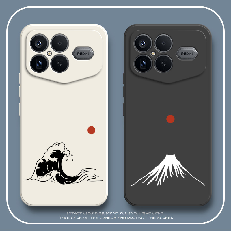 适用小米红米K90ProMax冠军版手机壳海浪火山磨砂RedmiK90Pro Max兰博基尼板硅胶全包防摔保护套男女新款外壳