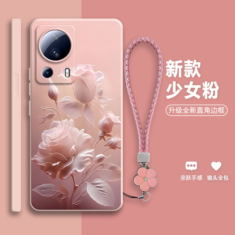 沙龙玫瑰适用小米civi2手机壳xiaomicivi25g硅胶套5G全包防摔vici2曲面屏cici新款clvl外壳civ男女civc曲屏cv
