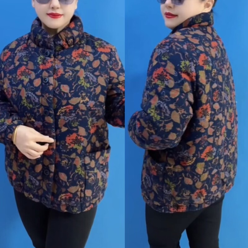 秋冬新款女加棉保暖外套中老年妈妈装上衣洋气碎花面包领棉服棉袄,女装/女士精品,棉衣/棉服,淘宝优惠券,粉丝福利购,淘宝优惠卷