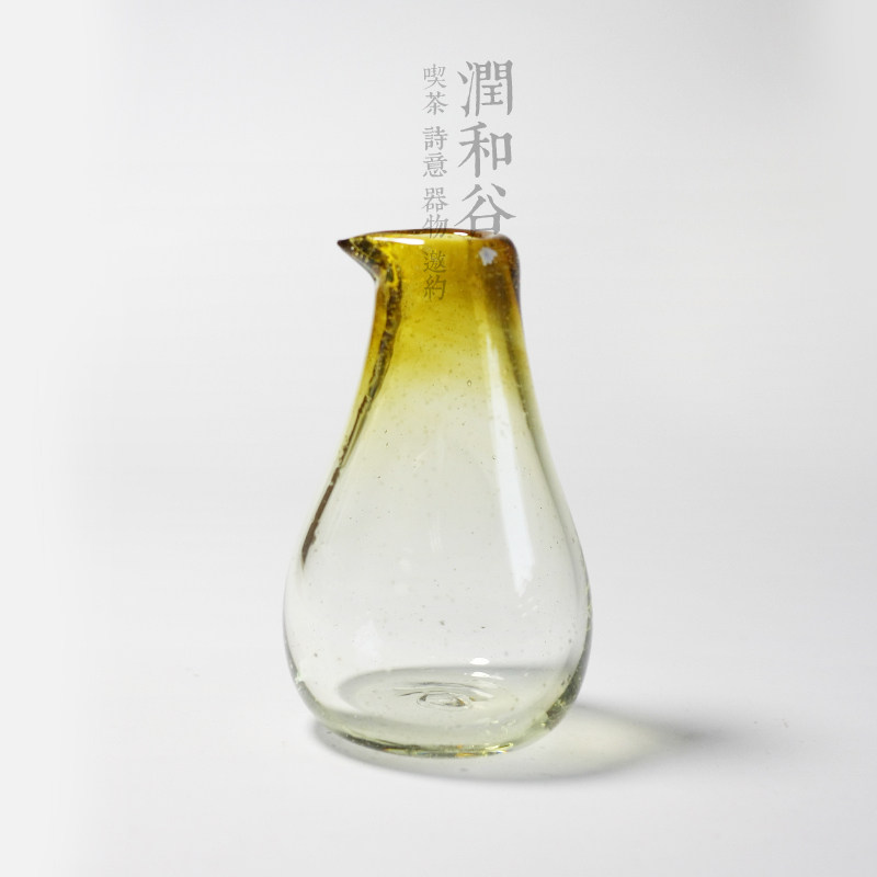 日本原装进口手作简约现代玻璃花瓶小清新花道用品花器花入润和谷