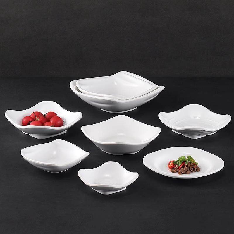 10个装火锅调料味碟饭店小吃盘商用密胺四方形小盘子快餐凉菜小碟,餐饮具,碟,淘宝优惠券,粉丝福利购,淘宝优惠卷