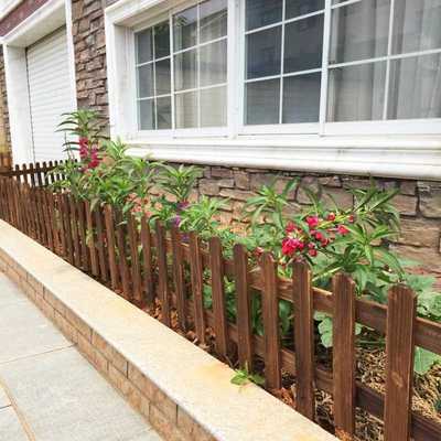 防腐木栅栏矮户外庭院花园围栏室外插地菜地菜园小护栏花草低栏。