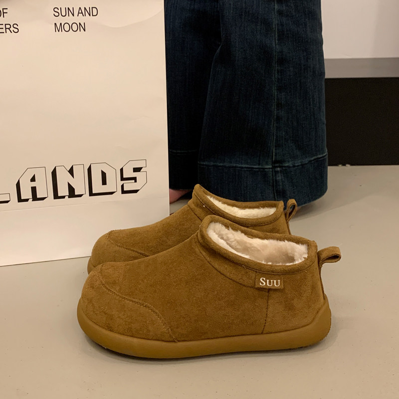 厚底加绒勃肯鞋女2026新款春秋一脚蹬孕妇保暖棉鞋低帮靴0115w,女鞋,勃肯鞋/软木鞋,淘宝优惠券,粉丝福利购,淘宝优惠卷