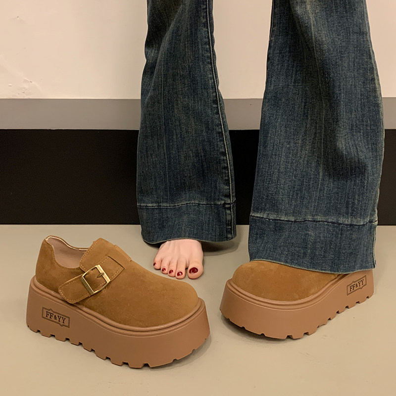 小个子增高厚底勃肯鞋女2026春季新款大头丑萌乐福鞋休闲单0115w,女鞋,勃肯鞋/软木鞋,淘宝优惠券,粉丝福利购,淘宝优惠卷