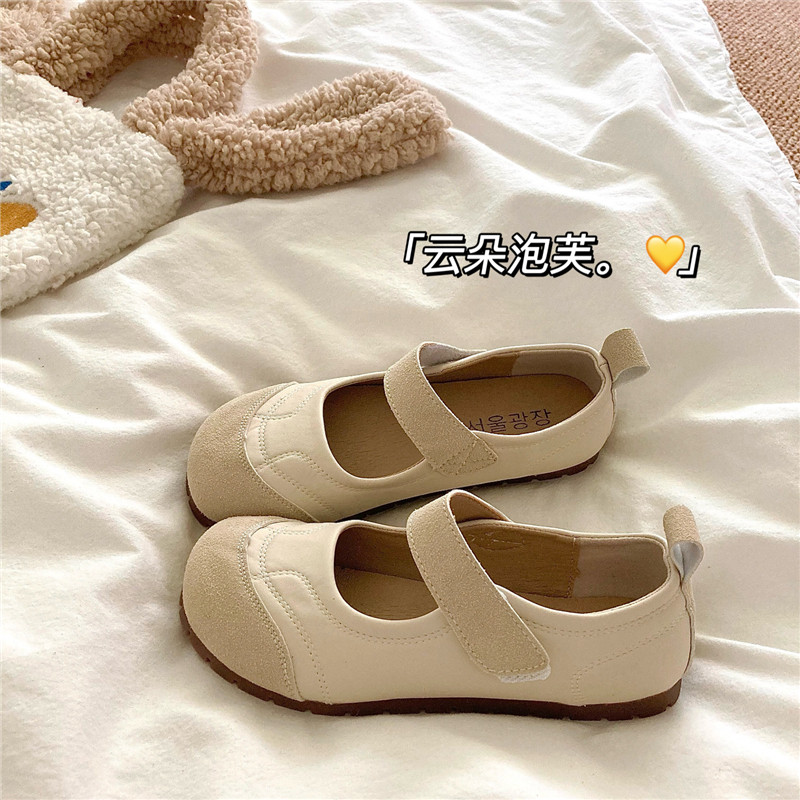 魔术贴勃肯鞋女平底单鞋2026新款春夏玛丽珍鞋法式丑萌春0115w,女鞋,勃肯鞋/软木鞋,淘宝优惠券,粉丝福利购,淘宝优惠卷