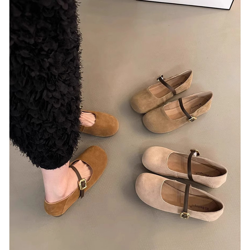 勃肯鞋女款2026春季新款平底复古一字扣玛丽珍鞋配裙子浅0123r,女鞋,勃肯鞋/软木鞋,淘宝优惠券,粉丝福利购,淘宝优惠卷