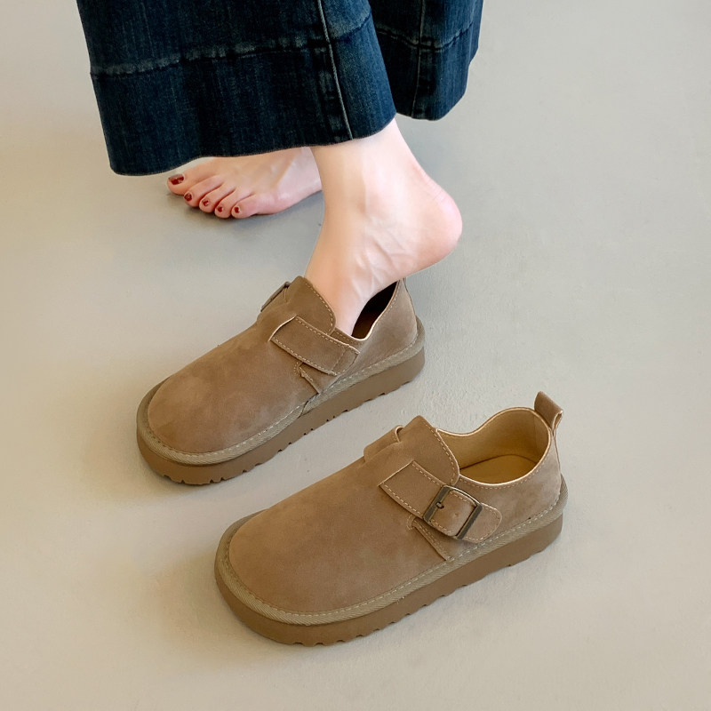 全包厚底勃肯鞋女春夏2026新款春一脚蹬豆豆单鞋孕妇休闲0115w,女鞋,勃肯鞋/软木鞋,淘宝优惠券,粉丝福利购,淘宝优惠卷