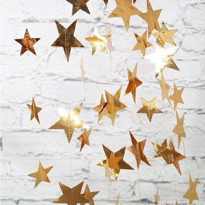 六一星星拉花幼儿园教室班级拉旗店铺超市商场吊饰节日布置用品