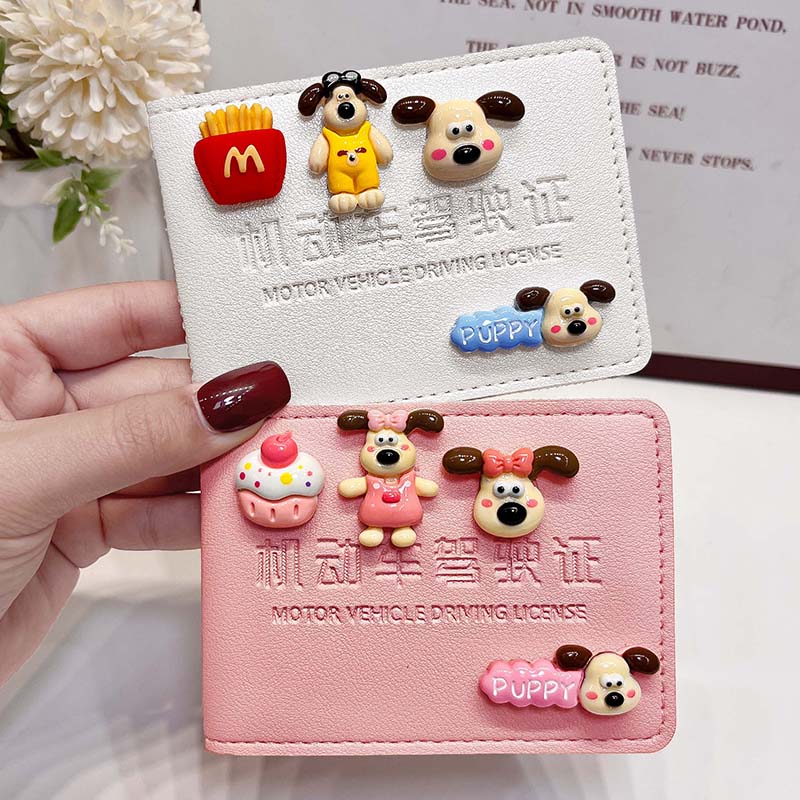 驾驶证保护套女生可爱卡通掌门狗