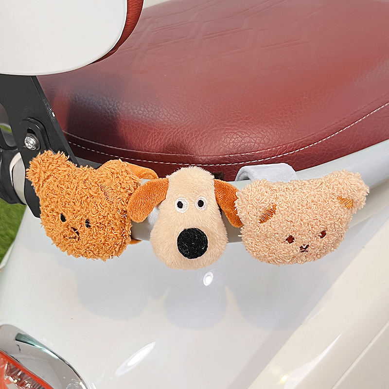 电动车装饰配件可爱卡通网红小熊