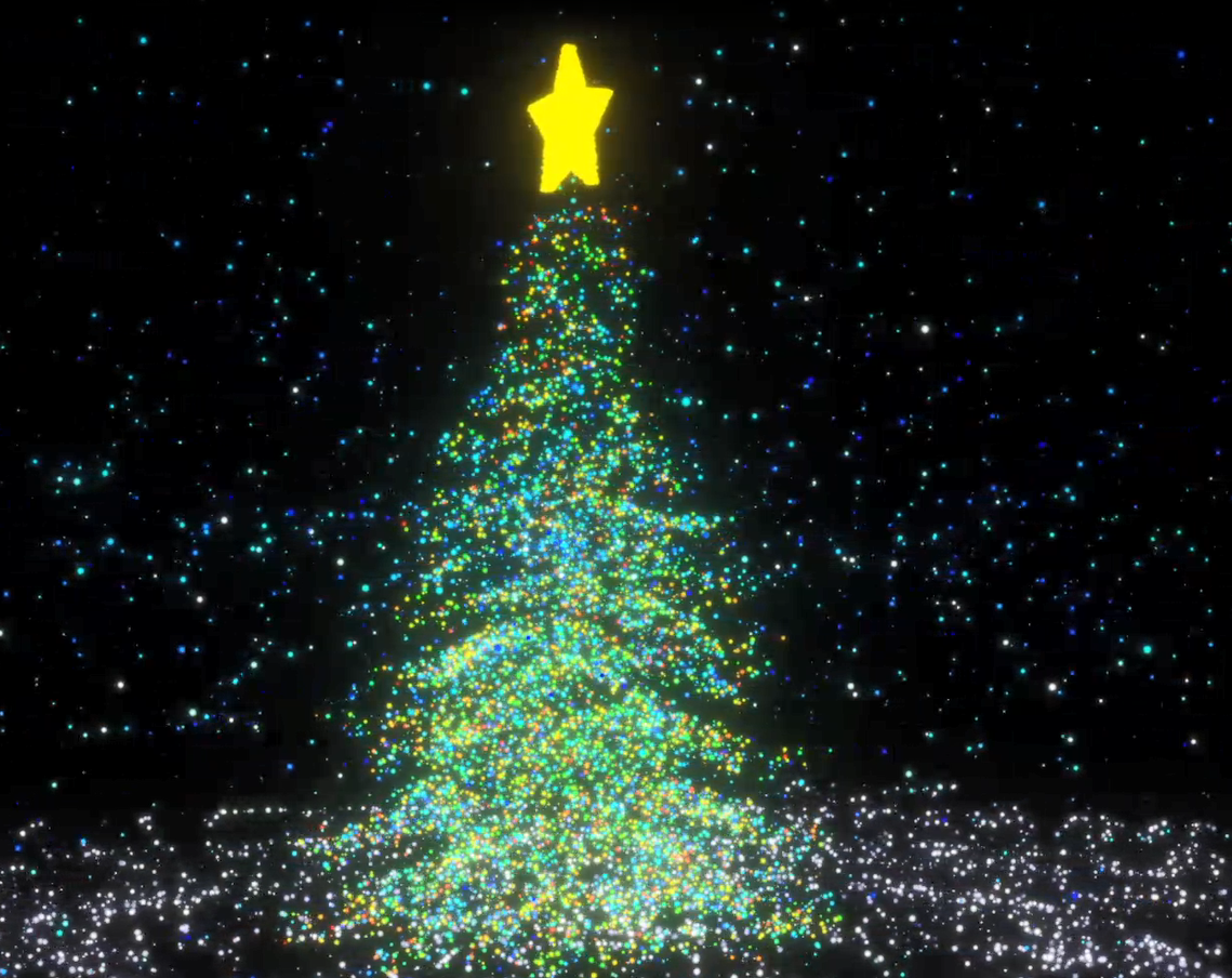 圣诞树视频ae工程文件可帮渲染