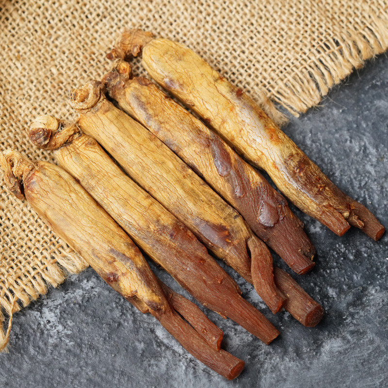 宜天合高丽参年根整支别直切片