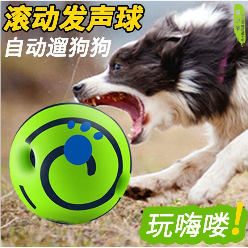 训练逗狗狗玩具耐咬球大型犬自嗨解闷神器宠物撕咬足球边牧发声磨