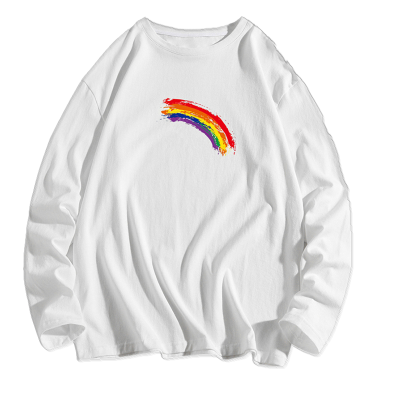 3秋季长袖T恤男潮流宽松百搭新款上衣服男生帅气外套休闲大码秋衣