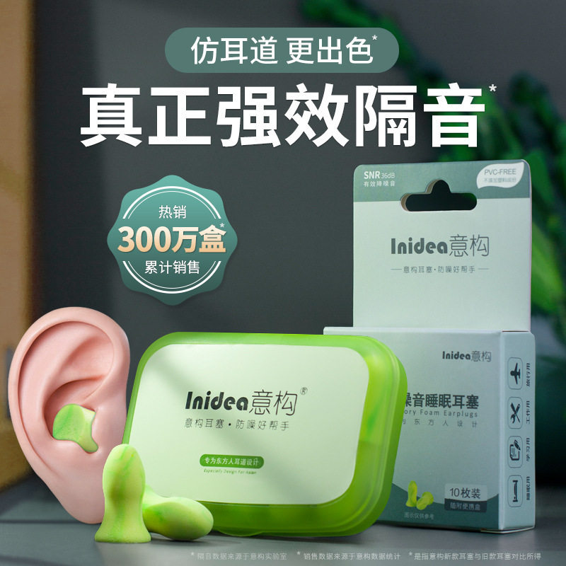 隔音睡觉静音专业打呼噜降噪睡眠学习海绵意构防噪音耳塞图片
