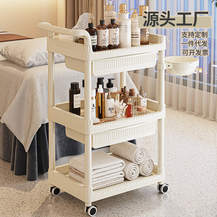 美容院仪器手推车护理工具专用小推车多功能移动美甲美睫置物架