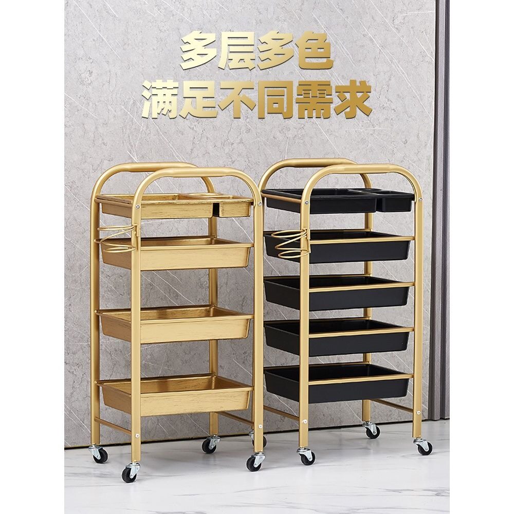 美发车发廊手推车杠车特价包邮美容小推车理发店烫染工具车复古