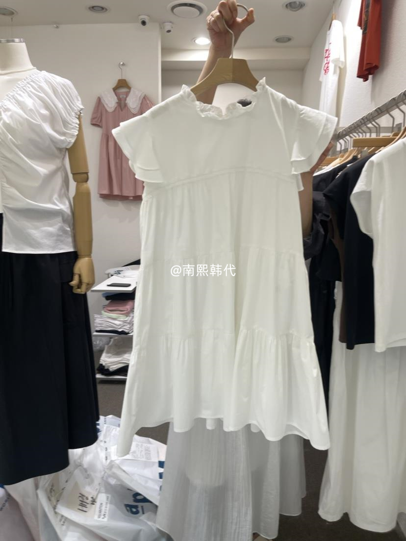 韩国东大门代购直邮女装新款VILLABUTTON-0532-连衣裙-