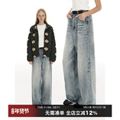 男女同款 纯棉水洗宽松直筒牛仔裤 浅色工装 CountryMoment 长裤