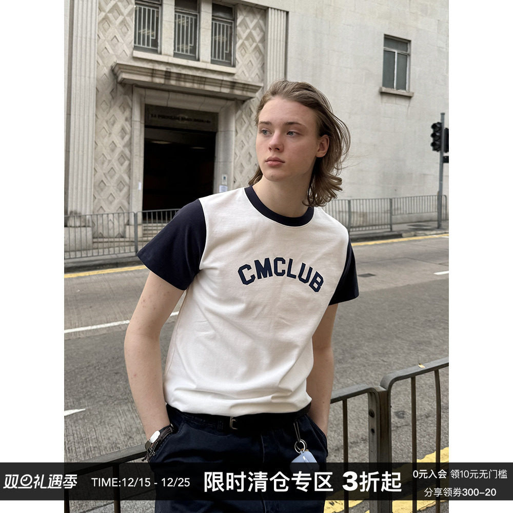 CountryMoment撞色印花短款T恤