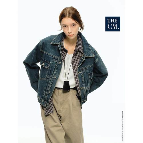CountryMoment复古短款牛仔外套