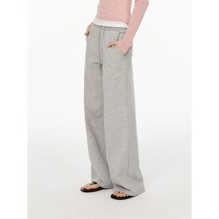 百搭显瘦长裤 CountryMoment松弛感垂坠休闲运动裤 女宽松直筒卫裤