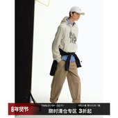 CountryMoment春秋复古数码 直喷印花连帽套头卫衣男女Cleanfit