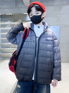 巴拉巴拉男童装冬季短款羽绒服2023新款中大儿童秋冬款白鸭绒洋气