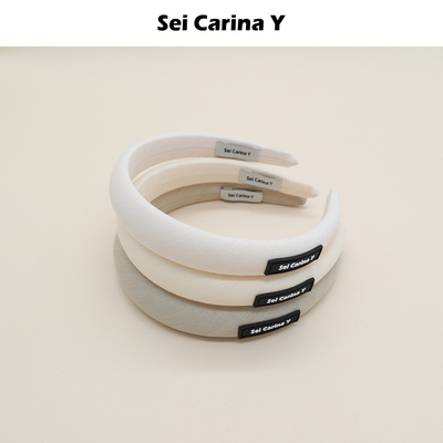 SeiCarinaY极简织纹黑标发箍