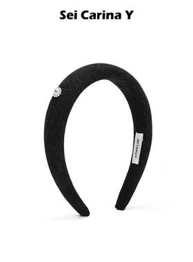 Sei Carina Y“beau”窄版丝绒发箍女新款外出百搭头箍高颅顶发饰