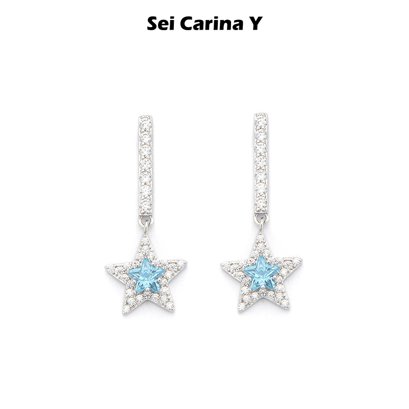 SeiCarinaY海蓝星耳环