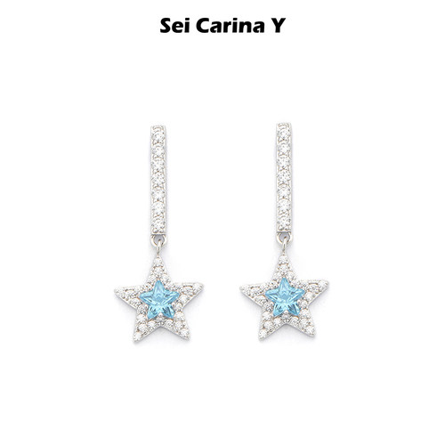 SeiCarinaY海蓝星耳环