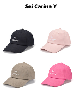 Sei Carina Y“be yourself”刺绣棒球帽女夏新款百搭潮流鸭舌帽