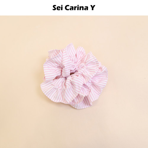 SeiCarinaY条纹木耳边发圈