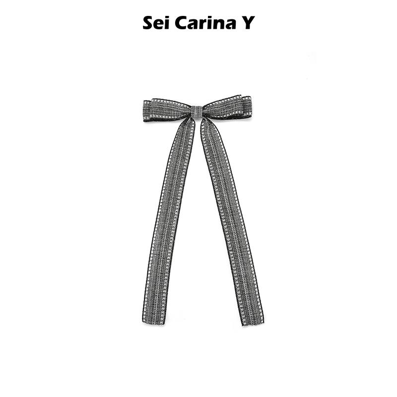 SeiCarinaY编织蝴蝶结长发夹