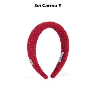 款 Sei 新年 珠片发箍女喜庆红色头箍百搭发饰高级感 Carina