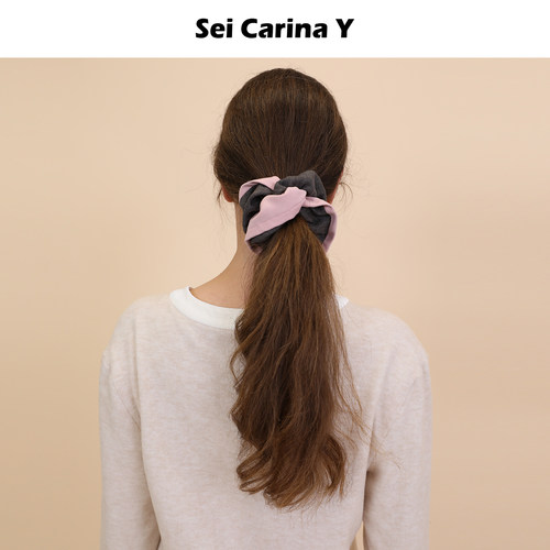 SeiCarinaY粉灰装饰大号发圈