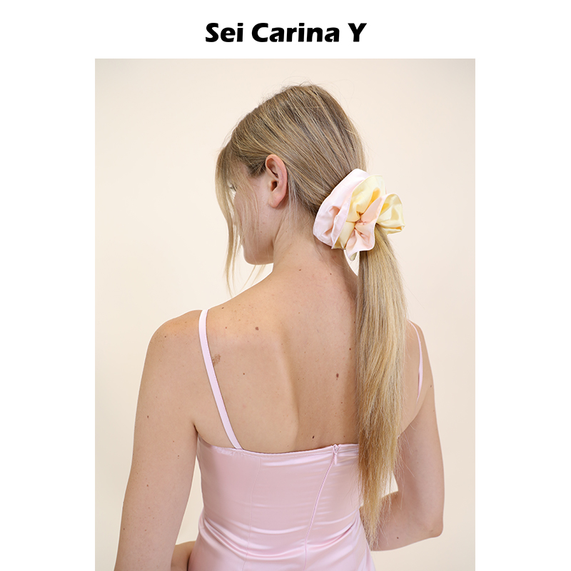 SeiCarinaY拼色真丝发圈